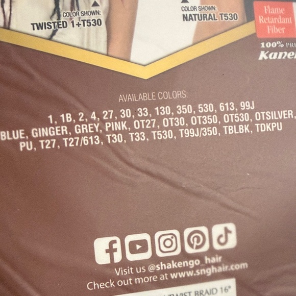 Equal Cuban Twist Hair - Burgundy - Picture 7 of 7